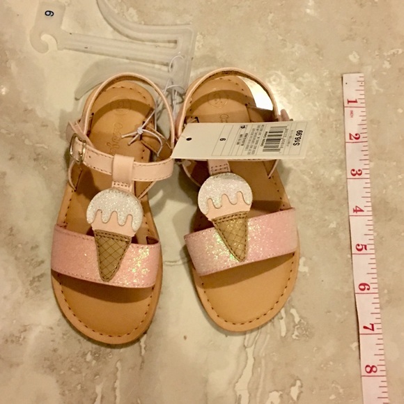 NEW Cat&Jack ice cream girls sandals 9; 12 - Picture 2 of 4